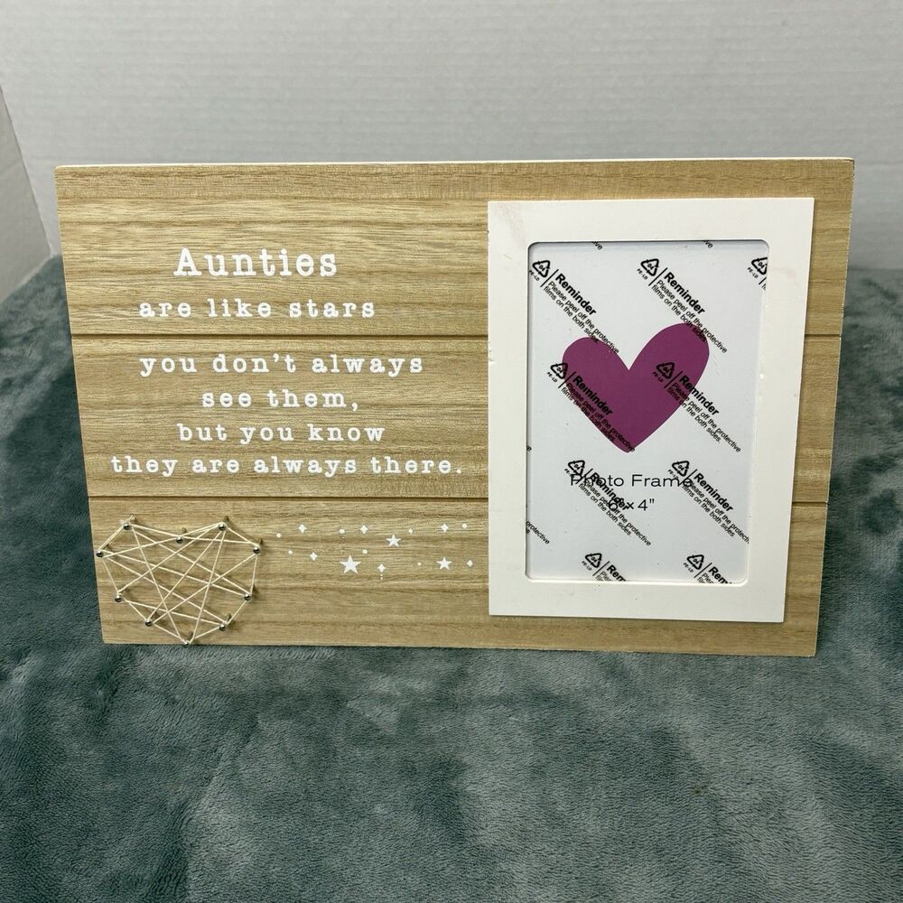 Aunties Wooden Picture Frame 6x4